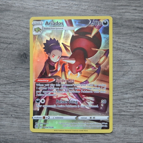 Pokemon Other - Ariados #TG09 Pokemon Brilliant Stars Holo Card